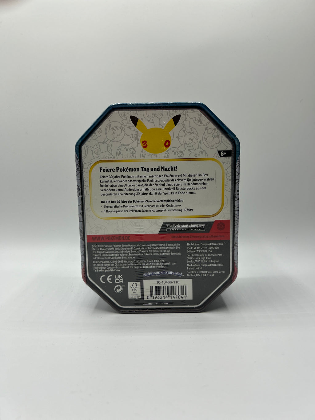 Pokemon 30 Jahre Tin Box - DE