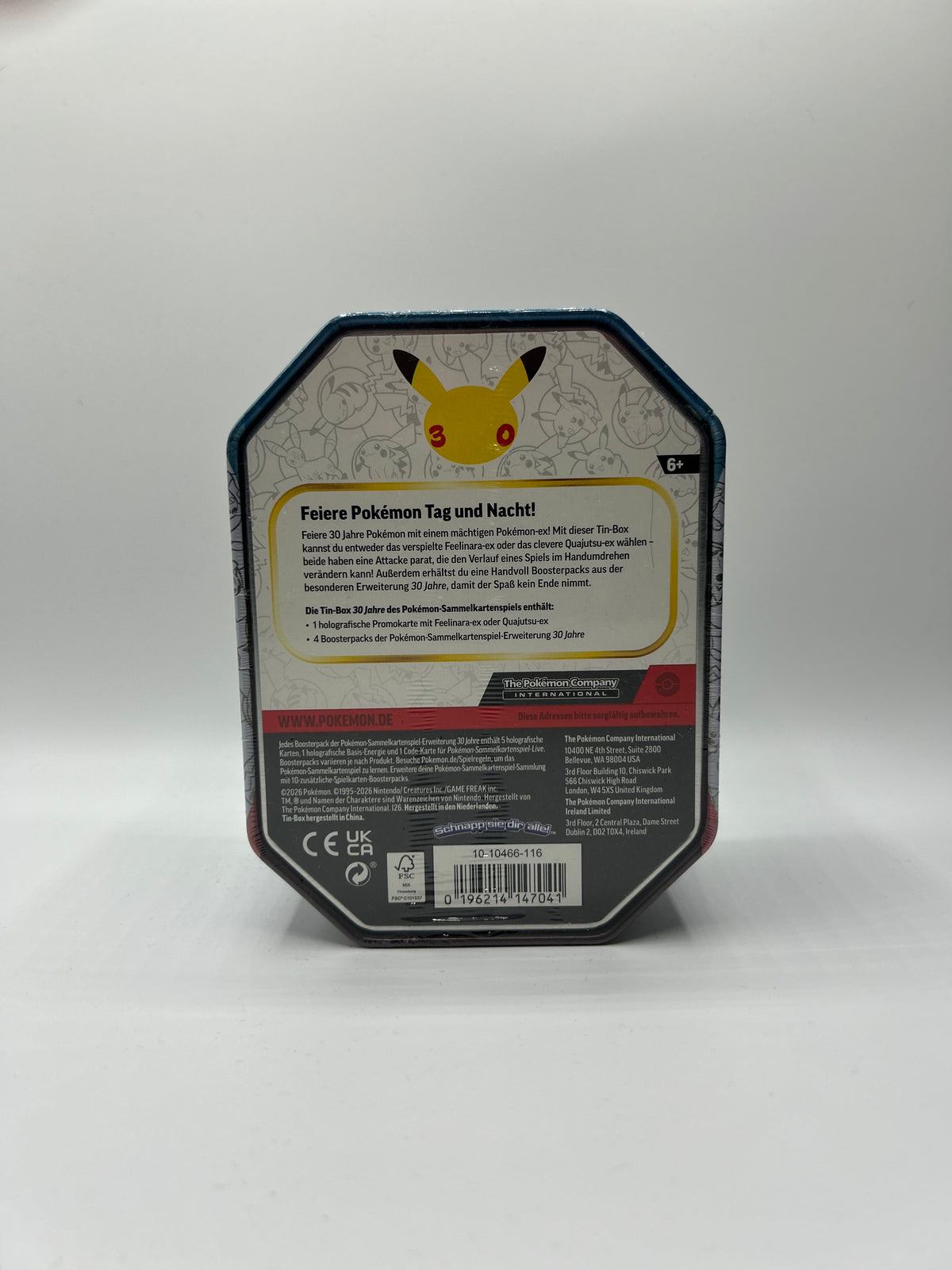 Pokemon 30 Jahre Tin Box - DE