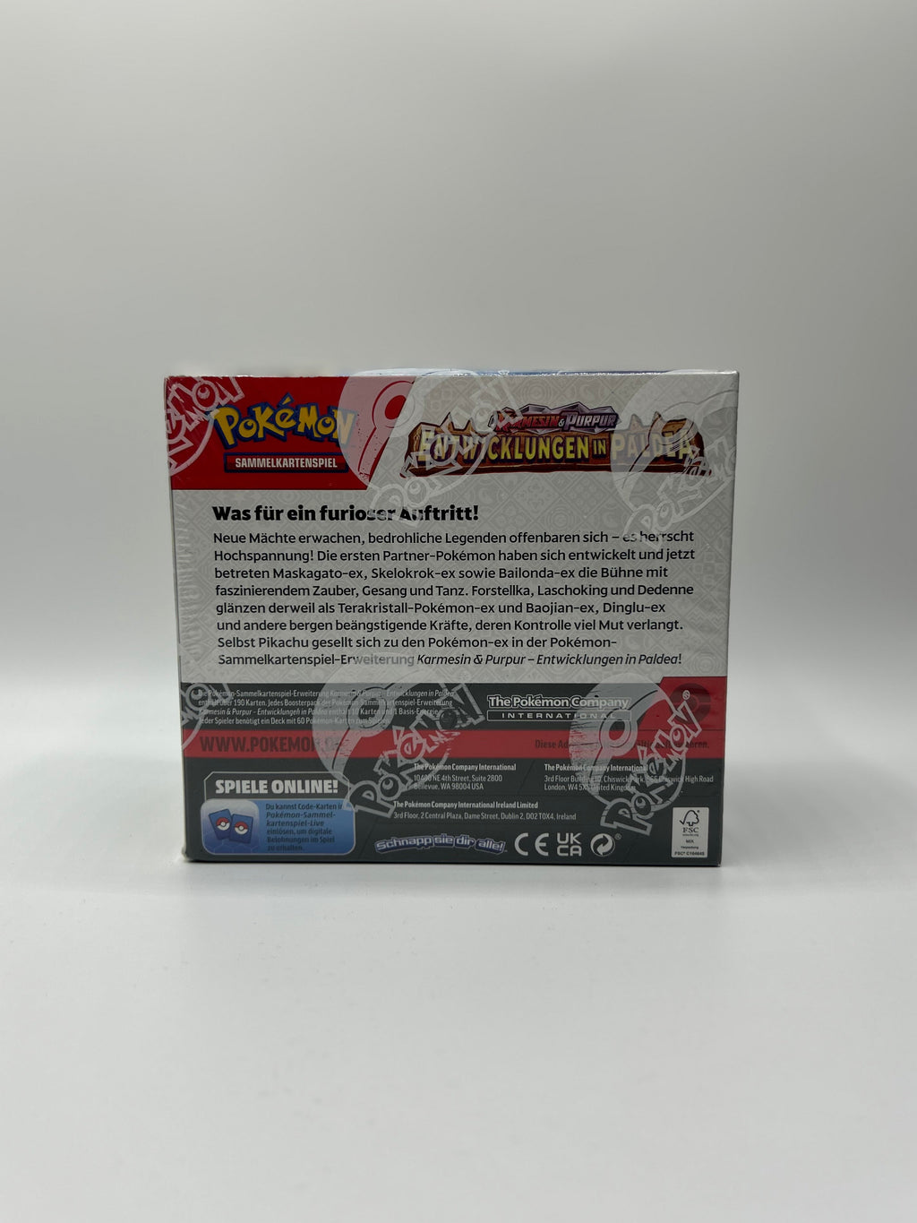 Pokemon Entwicklungen in Paldea Booster Display - DE