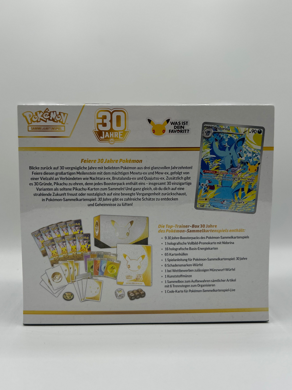 Pokémon 30 Jahre Top-Trainer-Box